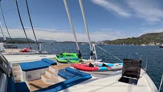 Walkthrough aboard Catamaran APHAEA in Greece Boat Show 2024