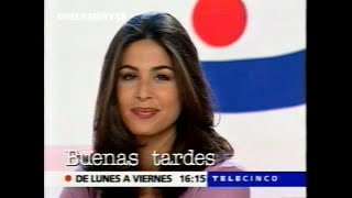 Bloque de publicidad y promos Tele5 (2000) Nuria Roca