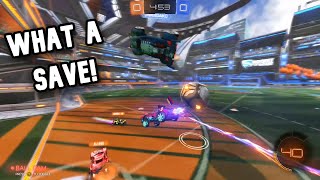 Playing Rocket League W/ Crazy Goals/Saves (Must Watch)