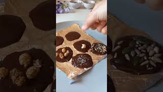 QUICK HEALTHY CHOCOLATE TREATS!!#chocolatetreats #healthychocolate #chocolatesnack #chocolatelover