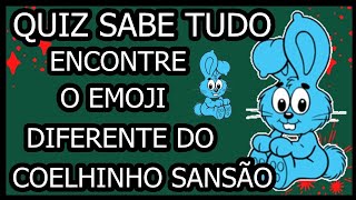 Encontre O Emoji Diferente Do Coelhinho Sansão | Quiz Sabe Tudo #Shorts