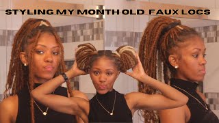 I'M BACK!!!! | Styling my month old bohemian locs | Ashley Lynn Beauty