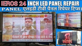 IEROS Led TV Jumping And Flickrin Picture Fault Repair | #Led #TV Panel repair | panel लाइनिंग image