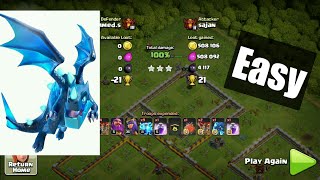 easy 3 star edrag attack clash of clan (coc)