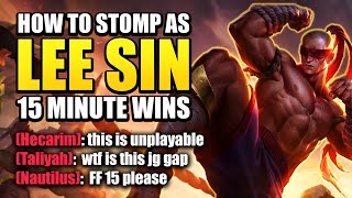 HIGH ELO LEE SIN DESTROYS ENEMY JUNGLE.. *Helpful Tips*