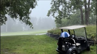 Thunderstorm while golfing- watch the aftermath!!