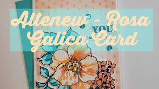 Altenew Rosa Galica Card #altenew #handmadecards