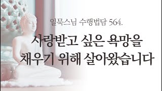 사랑받고 싶은 욕망을 채우기 위해 살아왔습니다ㅣ일묵스님ㅣ제따와나선원 564.