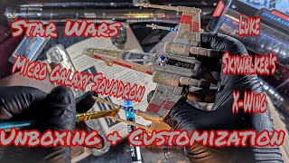 Star Wars Micro Galaxy Squadron: Luke Skywalker's X-Wing | Unboxing & Customization