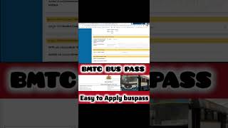 EASY to Apply BMTC BUS PASS #students #ytshortsvideo #ytshorts #shortshorts #shorts #short #youtube