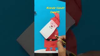 Santa Claus paper craft #xmas #christmas #easypapercrafts #viralshorts