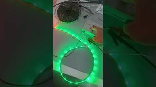 DC5V 12mm 34led pixel control SM18512P IC DMX512 pixel control led strip test