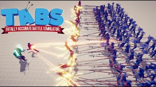 Spear Wall vs Modded Units  in TABS - Totally Accurate Battle Simulator