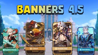 ✅ BANNERS 4.5 | ¿ Neuvillette o Kazuha ?