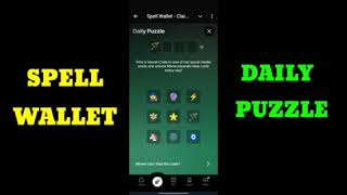 Spell Wallet Daily Puzzle 5 October | Spell Wallet Today Puzzle Cards 5 October #spellwallet spellwa