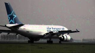 Air Transat Airbus A310 arriving Amsterdam Schiphol