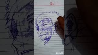 Quick sketch of yuji itadori #jujutsukaisen #like and #subscribe