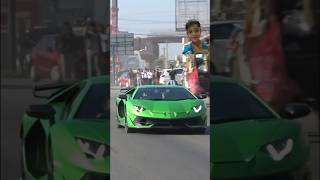 Lamborghini Aventador SVJ Acceleration Sound on Bangalore Hyderabad Highway #Lamborghini #India #car