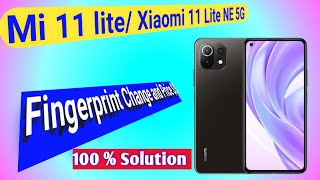 Xiaomi 11 lite NE 5G  fingerprint option missing | mi 11 lite fingerprint option not showing setting