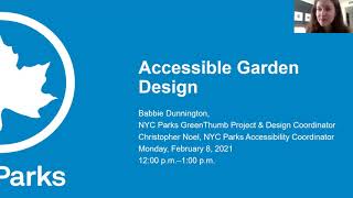 Accessible Garden Design