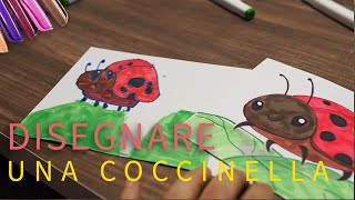 Come si disegna una Coccinella - DISEGNI SEMPLICI PER BAMBINI