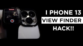 UNBELIVABLE I Phone 13 Pro View Finder HACK!!! For Vloggers! This changes EVERYTHING!!!