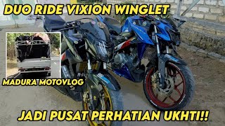 Duo ride Vixion winglet jadi pusat perhatian ukhti!!! Madura motovlog#vixion #motovlog #akangmv