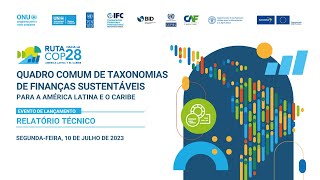 Quadro Comum de Taxonomias de Finanças Sustentáveis para a América Latina e o Caribe