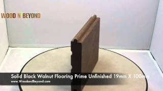 Solid Black Walnut Flooring Prime Unfinished 19mm X 100mm