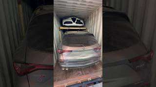 4 vehicles load into a 40” container