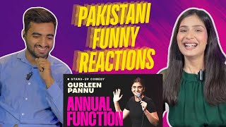 Stand Up Comedy ANNUAL FUNCTION ft. GURLEEN PANNU | Pakistani Girl Funny Reaction