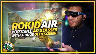 Gaming with Rokid Air - AR Glasses - A BIG screen in portable size PERFECT for the Nintendo Switch!