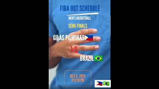 GILAS PILIPINAS VERSUS BRAZIL JULY 6 2024 AT 8:30PM Video by Chris