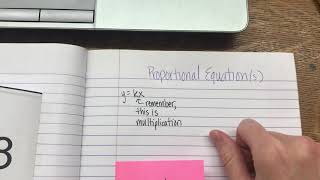 Proportional Equations Notes