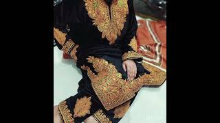 Beautiful designer bridal Tilla shirt cum pheran with beautiful trouser#plz subscribe also