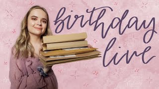 Birthday Livestream with friends (feat. book unboxing)