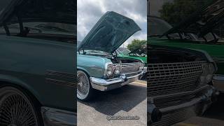 Blue ‘63 Impala on wire wheels at the 2024 HSV Junefest Show