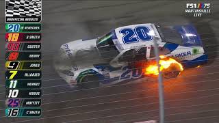 JOHN HUNTER CAR ON FIRE AFTER BURNOUT - 2023 CALL811.COM BEFORE YOU DIG 250. NASCAR XFINITY SERIES