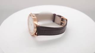 Bvlgari White Dial 18K Pink Gold Men's Watch 40mm