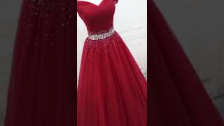 Long red princess dress //Lastest red princess dress designs //Red gown designs ideas#shortsyoutube