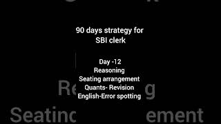 90 days beginners strategy for SBI clerk 2024#sbiclerk #banking