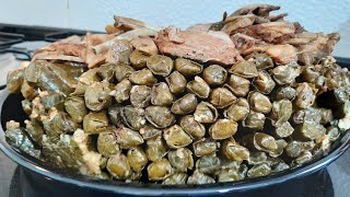 طبخة العيد يبرق مع لحم الخاروف(ورق عنب )#عيدكم_مبارك #يبرق #ورق_عنب