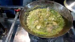 Easy and Simply Green Chicken karahi Street Style Recipe I Highway Chicken karahi Street Food