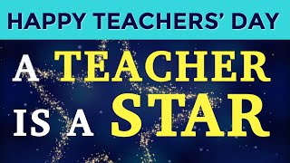 Happy World Teacher's Day Status|A Good Teacher Is Like A Candle|Happy International Teacher's Day20