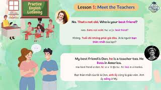 #2 LUYỆN NGHE TIẾNG ANH - Bài nghe Meet the teachers - Let's study with Mây