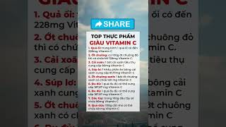 Top những thực phẩm giàu vitamin C nhất #shots #songkhoe #giảmmỡbụng #beauty