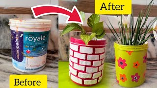 2 Easy Pot painting ideas // Best out of waste items //Diy planter