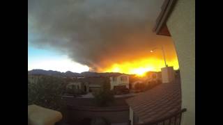 Mount Charleston Fire Time Lapse 7/8/13