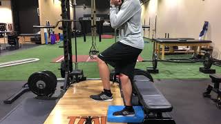 Single Leg Squat to Bench w/ Instability