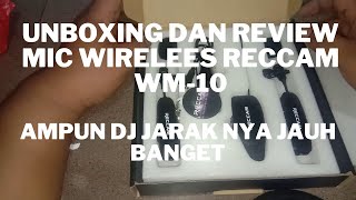 Распаковка и обзор reccam wm 10 mic